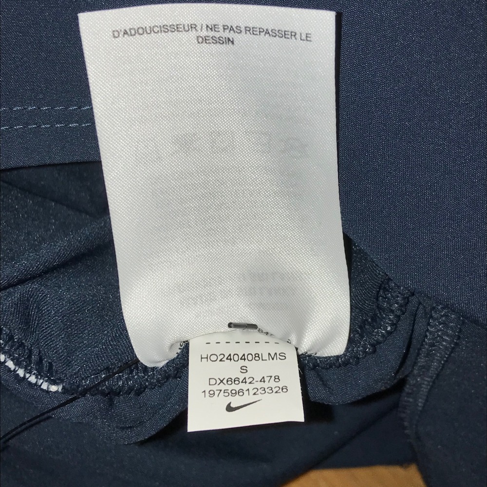 Nike Dri-FIT One High-Rise 3" Brief-Lined Shorts Navy Blue DX6642-478 Womens S - Picture 10 of 16